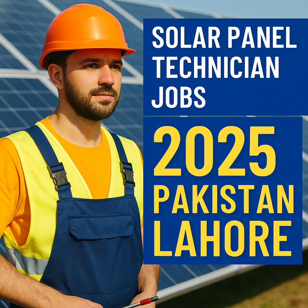 Solar Panel Technician jobs 2025 Pakistan Lahore