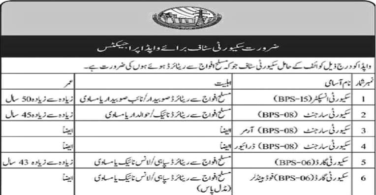 WAPDA Jobs 2025 Online Apply